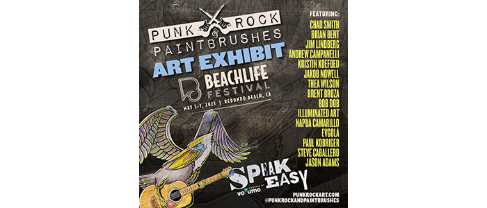 SO HEAR THIS!!!! Red Hot Chili Peppers Drummer Chad Smith Leads List of Talent Contributing Original Artworks For Special Punk Rock & Paintbrushes Galleries at BeachLife Festival, May 5-7, Redondo Beach, CA & Summerfest June , Milwaukee, WI